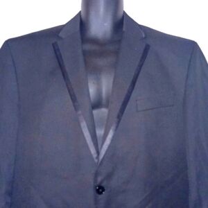 SEAN JOHN Black Tuxedo Blazer / Dinner Jacket, 44 Long